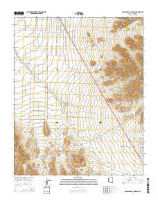 Grasshopper Junction Arizona Current topographic map, 1:24000 scale, 7.5 X 7.5 Minute, Year 2014