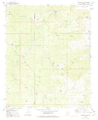 Grayback Mts. Arizona Historical topographic map, 1:24000 scale, 7.5 X 7.5 Minute, Year 1980