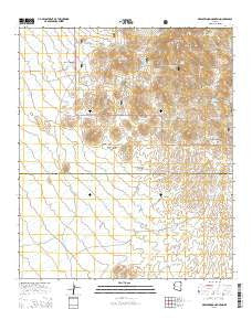 Greasewood Mountain Arizona Current topographic map, 1:24000 scale, 7.5 X 7.5 Minute, Year 2014