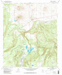 Greer Arizona Historical topographic map, 1:24000 scale, 7.5 X 7.5 Minute, Year 1969