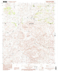 Guadalupe Canyon Arizona Historical topographic map, 1:24000 scale, 7.5 X 7.5 Minute, Year 1985