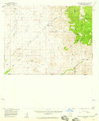 Guadalupe Canyon Arizona Historical topographic map, 1:62500 scale, 15 X 15 Minute, Year 1958