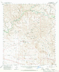 Guthrie Arizona Historical topographic map, 1:62500 scale, 15 X 15 Minute, Year 1960