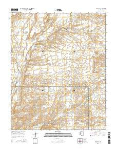 Gyp Hills Arizona Current topographic map, 1:24000 scale, 7.5 X 7.5 Minute, Year 2014