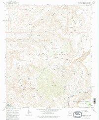 Hackberry Mtn. Arizona Historical topographic map, 1:24000 scale, 7.5 X 7.5 Minute, Year 1967