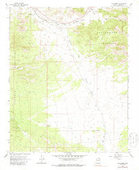 Hackberry Arizona Historical topographic map, 1:24000 scale, 7.5 X 7.5 Minute, Year 1968