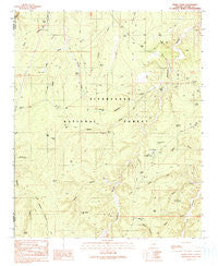 Hanks Draw Arizona Historical topographic map, 1:24000 scale, 7.5 X 7.5 Minute, Year 1990