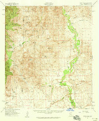 Happy Valley Arizona Historical topographic map, 1:62500 scale, 15 X 15 Minute, Year 1958