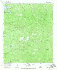 Hawley Lake East Arizona Historical topographic map, 1:24000 scale, 7.5 X 7.5 Minute, Year 1967