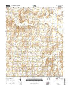 Hay Hollow Arizona Current topographic map, 1:24000 scale, 7.5 X 7.5 Minute, Year 2014