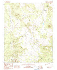 Hearst Mountain Arizona Historical topographic map, 1:24000 scale, 7.5 X 7.5 Minute, Year 1989