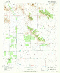 Hedgpeth Hills Arizona Historical topographic map, 1:24000 scale, 7.5 X 7.5 Minute, Year 1957