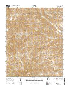 Hibernia Peak Arizona Current topographic map, 1:24000 scale, 7.5 X 7.5 Minute, Year 2014
