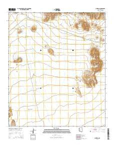 Hickiwan Arizona Current topographic map, 1:24000 scale, 7.5 X 7.5 Minute, Year 2014