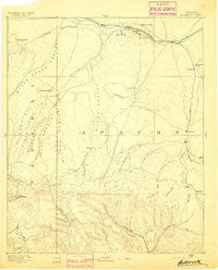 Holbrook Arizona Historical topographic map, 1:250000 scale, 1 X 1 Degree, Year 1893