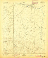 Holbrook Arizona Historical topographic map, 1:250000 scale, 1 X 1 Degree, Year 1893