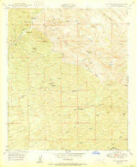 Holy Joe Peak Arizona Historical topographic map, 1:24000 scale, 7.5 X 7.5 Minute, Year 1950