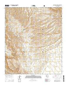 Hookers Hot Springs Arizona Current topographic map, 1:24000 scale, 7.5 X 7.5 Minute, Year 2014