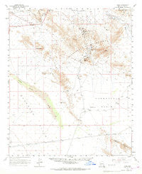 Hope Arizona Historical topographic map, 1:62500 scale, 15 X 15 Minute, Year 1961