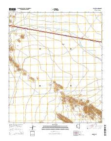Hope SE Arizona Current topographic map, 1:24000 scale, 7.5 X 7.5 Minute, Year 2014