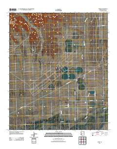 Horn Arizona Historical topographic map, 1:24000 scale, 7.5 X 7.5 Minute, Year 2011