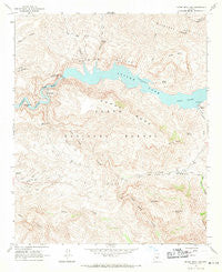 Horse Mesa Dam Arizona Historical topographic map, 1:24000 scale, 7.5 X 7.5 Minute, Year 1964