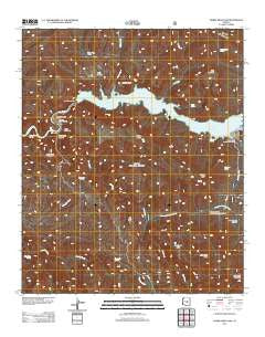 Horse Mesa Dam Arizona Historical topographic map, 1:24000 scale, 7.5 X 7.5 Minute, Year 2011