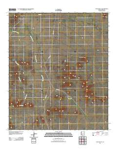 Hotason Vo Arizona Historical topographic map, 1:24000 scale, 7.5 X 7.5 Minute, Year 2011