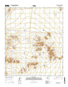 Hotason Vo Arizona Current topographic map, 1:24000 scale, 7.5 X 7.5 Minute, Year 2014