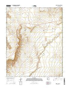 Howell Mesa Arizona Current topographic map, 1:24000 scale, 7.5 X 7.5 Minute, Year 2014