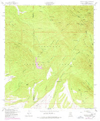 Huachuca Peak Arizona Historical topographic map, 1:24000 scale, 7.5 X 7.5 Minute, Year 1958