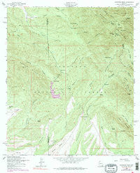 Huachuca Peak Arizona Historical topographic map, 1:24000 scale, 7.5 X 7.5 Minute, Year 1958
