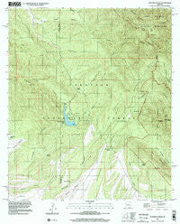 Huachuca Peak Arizona Historical topographic map, 1:24000 scale, 7.5 X 7.5 Minute, Year 1996