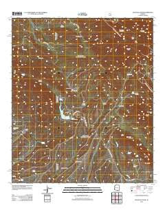 Huachuca Peak Arizona Historical topographic map, 1:24000 scale, 7.5 X 7.5 Minute, Year 2012