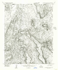 Hurricane Cliffs 2 NW Arizona Historical topographic map, 1:24000 scale, 7.5 X 7.5 Minute, Year 1954