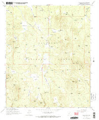 Hutch Mtn. Arizona Historical topographic map, 1:24000 scale, 7.5 X 7.5 Minute, Year 1965