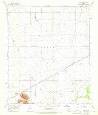 Hyder SE Arizona Historical topographic map, 1:24000 scale, 7.5 X 7.5 Minute, Year 1965
