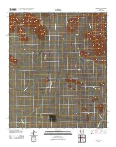 Hyder NE Arizona Historical topographic map, 1:24000 scale, 7.5 X 7.5 Minute, Year 2011