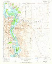 Imperial Reservoir Arizona Historical topographic map, 1:24000 scale, 7.5 X 7.5 Minute, Year 1955