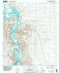 Imperial Reservoir Arizona Historical topographic map, 1:24000 scale, 7.5 X 7.5 Minute, Year 1997