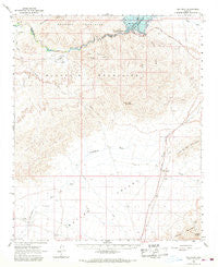 Ives Peak Arizona Historical topographic map, 1:62500 scale, 15 X 15 Minute, Year 1966