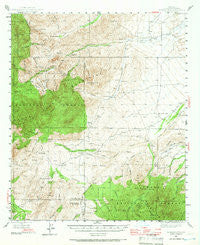 Jackson Mtn. Arizona Historical topographic map, 1:62500 scale, 15 X 15 Minute, Year 1944