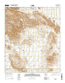 Kaka Arizona Current topographic map, 1:24000 scale, 7.5 X 7.5 Minute, Year 2014
