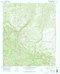Kennedy Peak Arizona Historical topographic map, 1:24000 scale, 7.5 X 7.5 Minute, Year 1972