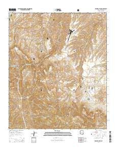 Kennedy Peak Arizona Current topographic map, 1:24000 scale, 7.5 X 7.5 Minute, Year 2014