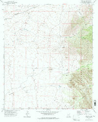 Knob Hill Arizona Historical topographic map, 1:24000 scale, 7.5 X 7.5 Minute, Year 1973