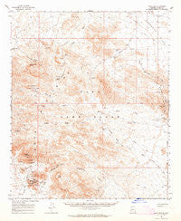 Kofa Butte Arizona Historical topographic map, 1:62500 scale, 15 X 15 Minute, Year 1962