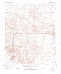Kofa Butte Arizona Historical topographic map, 1:62500 scale, 15 X 15 Minute, Year 1962