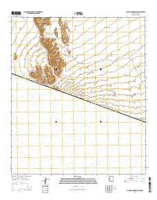 La Lesna Mountains Arizona Current topographic map, 1:24000 scale, 7.5 X 7.5 Minute, Year 2014