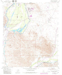 Laguna Dam Arizona Historical topographic map, 1:24000 scale, 7.5 X 7.5 Minute, Year 1955